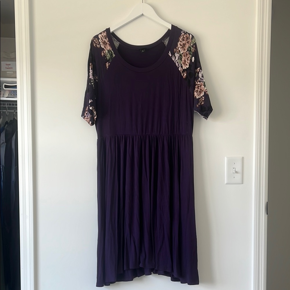 Torrid Purple Floral Dress 2x